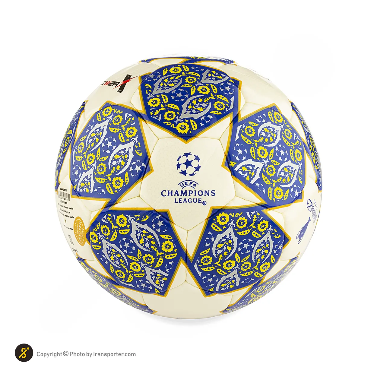 توپ فوتبال پاکستانی دوختی پاور ایکس طرح فینال چمپیونزلیگ