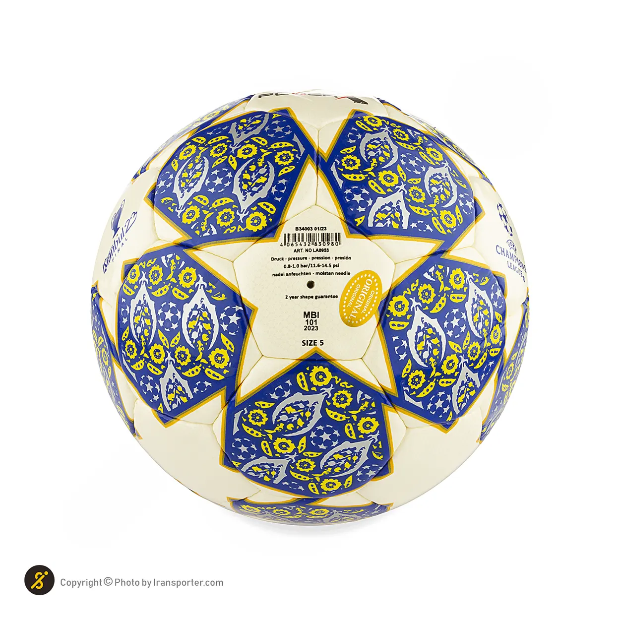 توپ فوتبال پاکستانی دوختی پاور ایکس طرح فینال چمپیونزلیگ